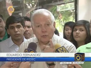Eduardo Fernández: Hay que cancelar la política de confrontación, entendernos y respetarnos