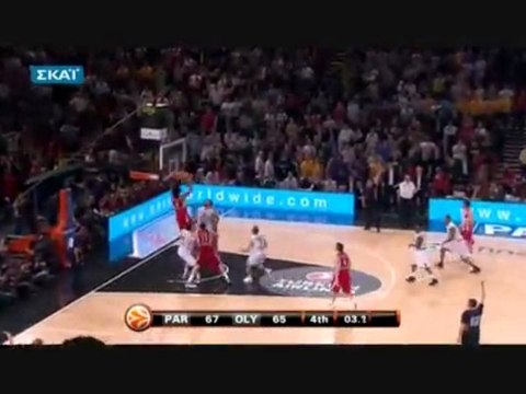 olympiakos vs partizan 83-80 2009-10 euroleague semifinal