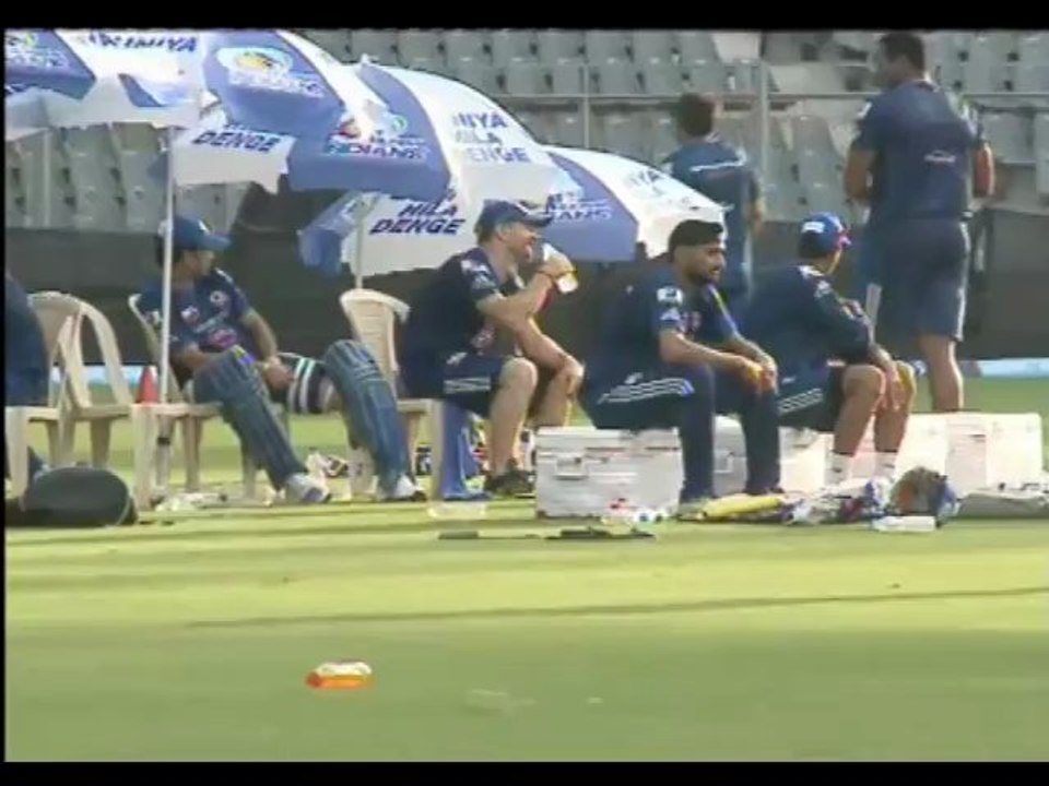 Mumbai indians in practice session