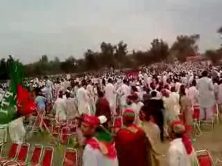 Imran Khan Heli going to Peshawar Jalsa from Nowshera Jalsa.