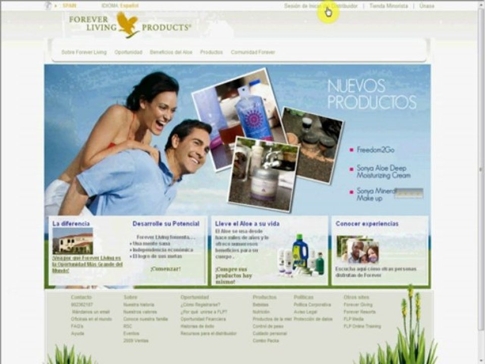 Entrar en la página de Distribuidor