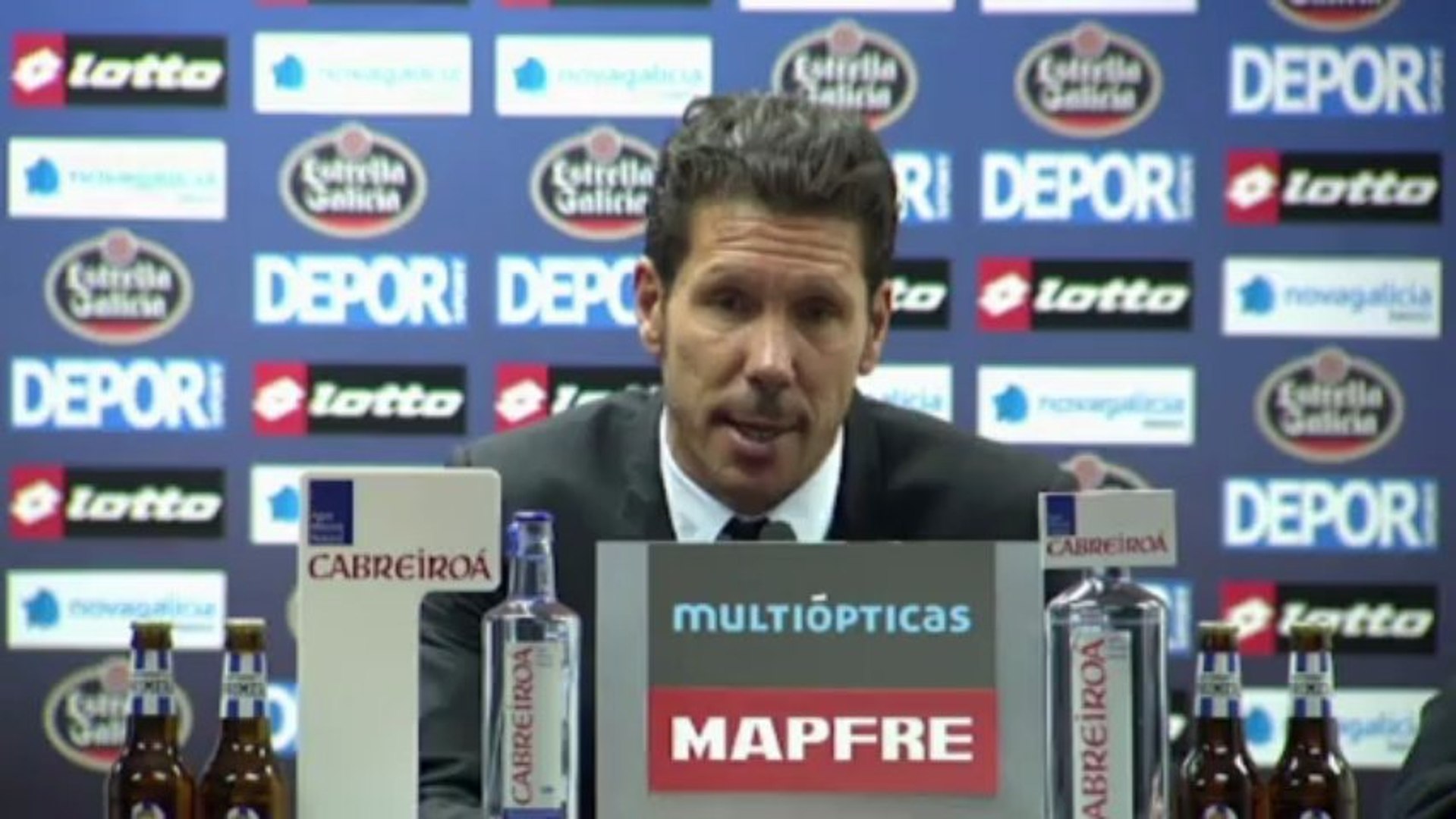 Simeone felicita al Deportivo