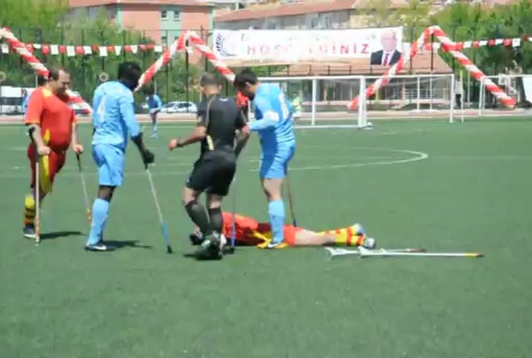 Engelliler Futbol Maçından Görüntü
