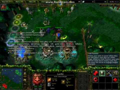 Cheats on LAN game in WarCraft III(Frozen Throne)2013