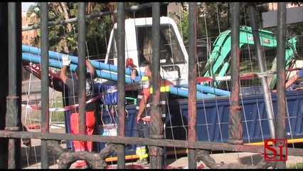 Napoli - Crollo scala del San Carlo (04.05.13)