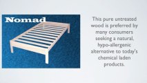 Nomad Solid Hardwood Platform Bed Frame Twin Size