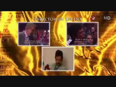 Danna García y Jan entregan el Premio de Mejor Director Premios TVyNOVELAS