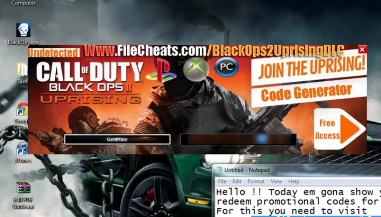 Black Ops 2 Uprising DLC Code Generator - Proof [FREE]