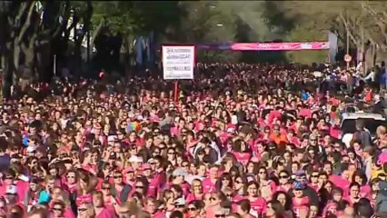 Madrid se tiñe de rosa en la X Carrera de la Mujer
