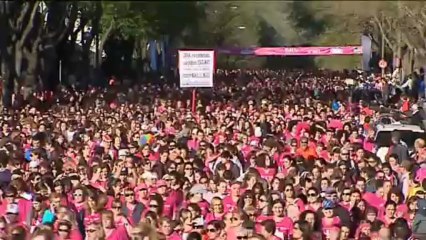 Madrid se tiñe de rosa en la X Carrera de la Mujer