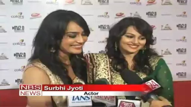 *Drashti Dhami* Drashti Dhami at the ITA Awards Red Carpet NBS News Segment 05/05/2013