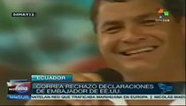Correa rechazó acusaciones de EE.UU sobre libertad de prensa