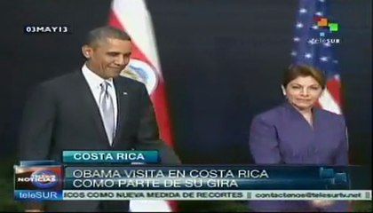 Obama finaliza en Costa Rica gira latinoamericana