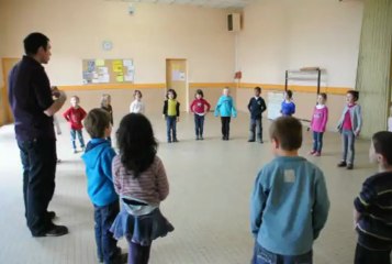 L'échauffement avec Eric