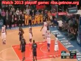 Inidana Pacers vs New York Knicks Playoffs 2013 game 1 Results