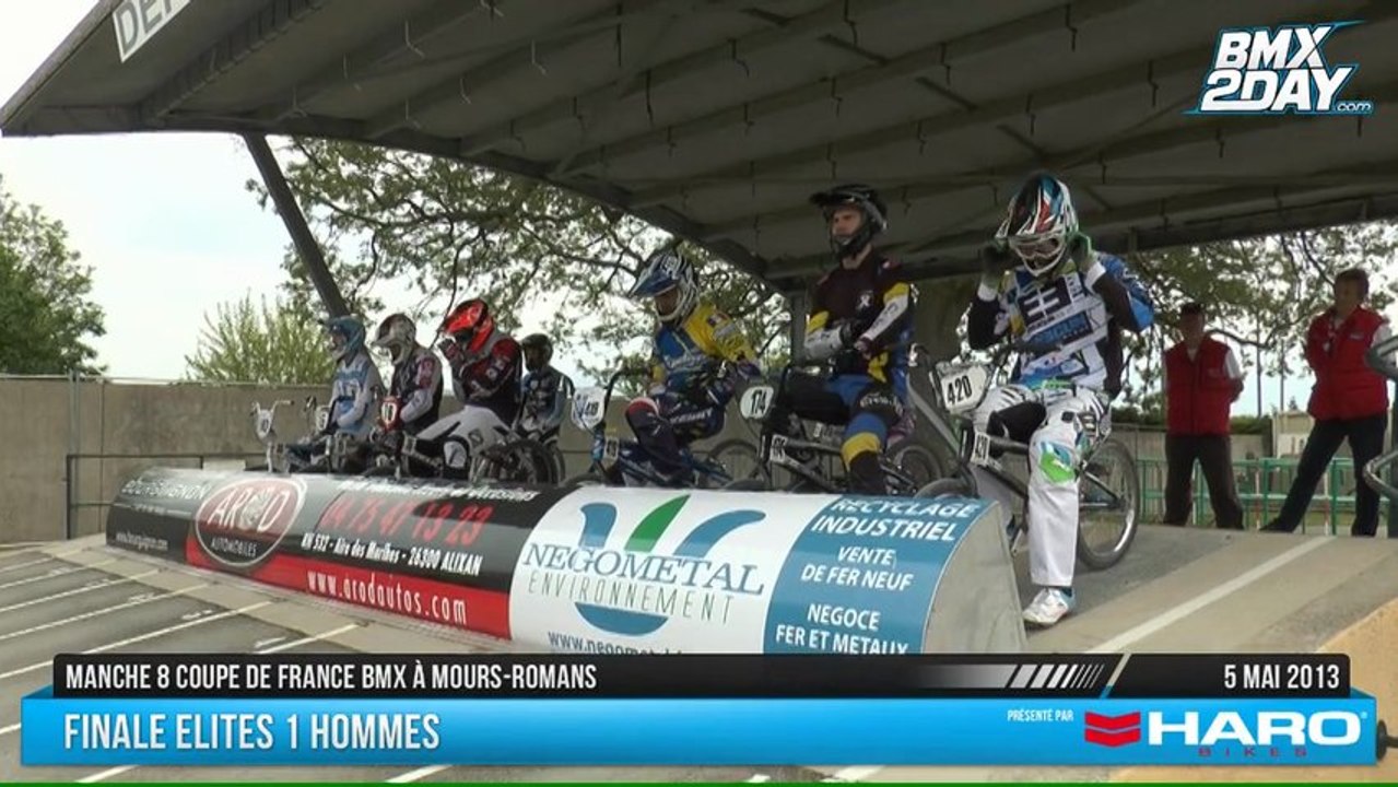 Finale Elite 1 Hommes Manche 8 Coupe de France BMX à Mours Romans 2013