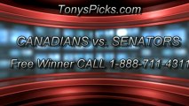 Montreal Canadians versus Ottawa Senators Pick Prediction NHL Playoff Game 3 Odds Preview 5-5-2013