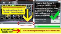 Injustice Gods Among Us Cheats for 999999 Power Credits and Energy