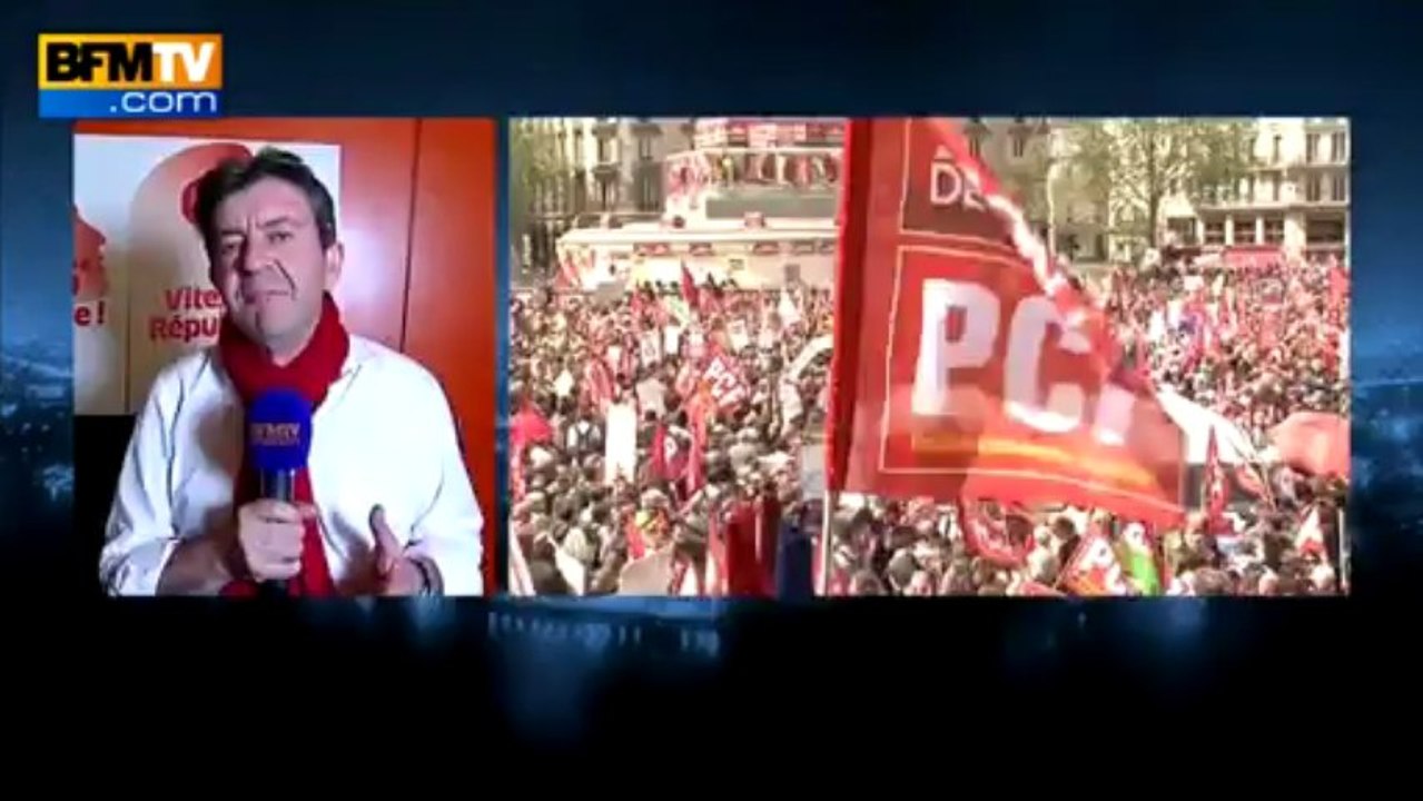 Chiffres manif anti-austérité: "une provocation", selon Mélenchon - 05/05