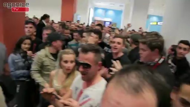 Les Aiglons accueillis à l'aéroport