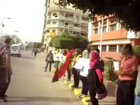 وقفة احتجاجية لرفض تعيين قيادى إخوانى محافظاً للقليوبية