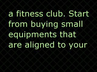 Home Fitness Equipments