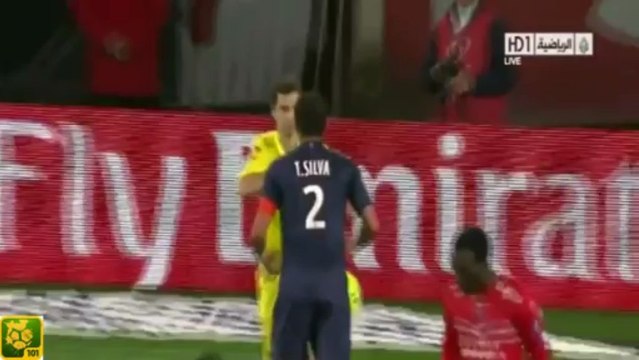 Carton Rouge de Thiago Silva (PSG v Valenciennes ) 05/05/2013