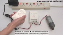 Kit Interrupteur sans fil/Commande Moteur Électrique 9V 12V 24V Fonction Temporisation Adjustable 10~60s