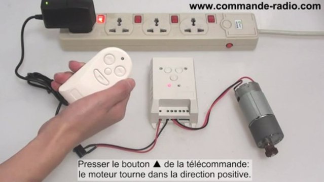 Kit Interrupteur sans fil/Commande Moteur Électrique 9V 12V 24V Fonction Temporisation Adjustable 10~60s