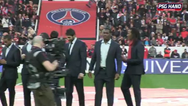 Le Paris Saint-Germain Handball honoré au Parc des Princes