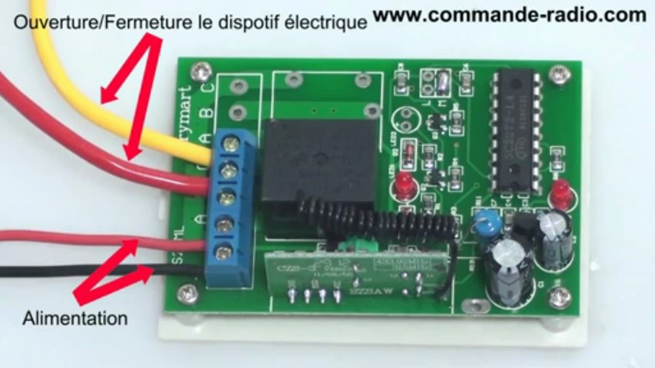 Kit Émetteur Récepteur Sans Fil Pompe de Circulation Eau Chaude 9V 12V 24V 1 Voie Fonction Momentané