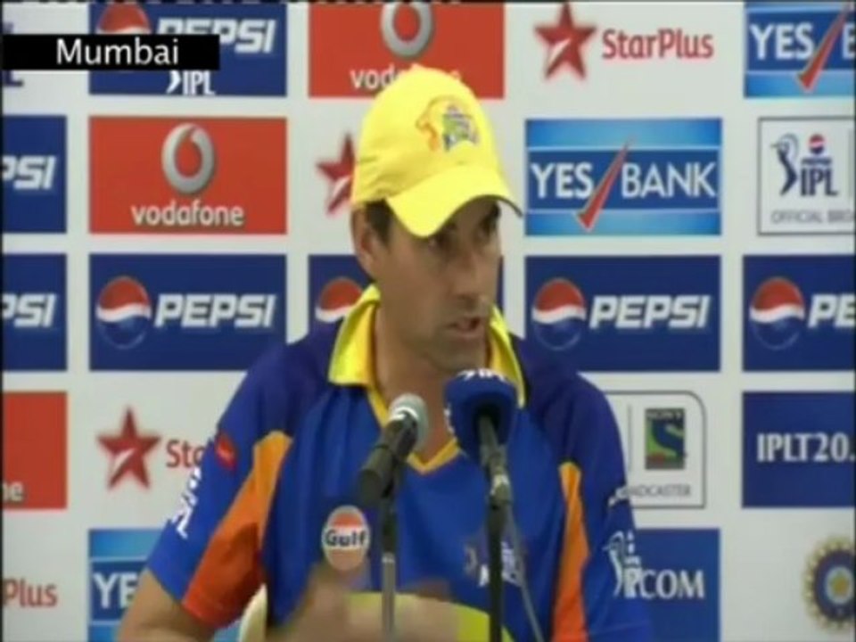 Chennai Super Kings post match press conference05052013