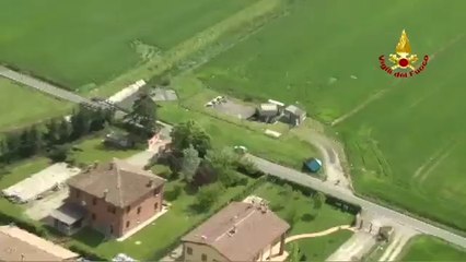 Emilia Romagna - Avverse condizioni atmosferiche, sorvolo -2- (03.05.13)