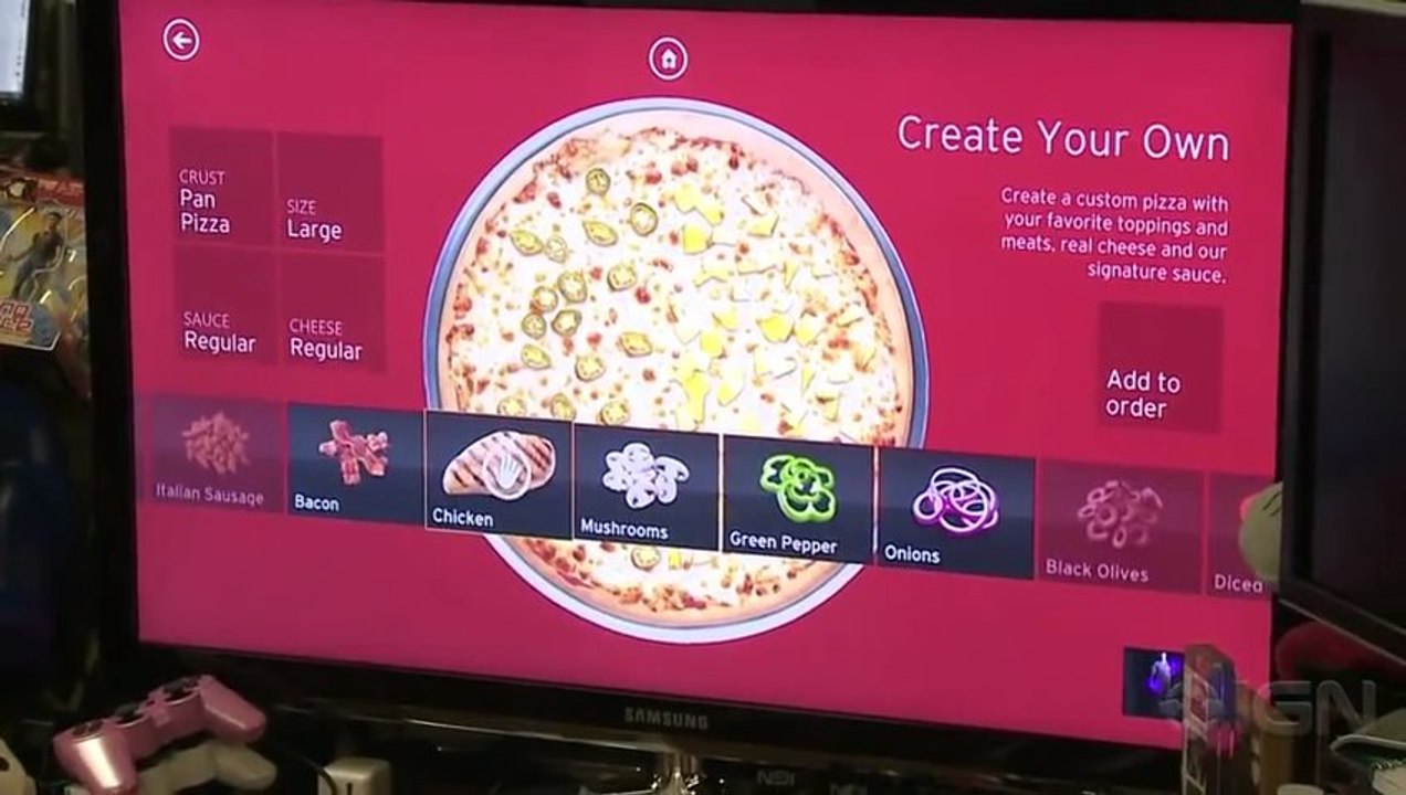 Per ordinare la pizza da oggi si usa l'Xbox