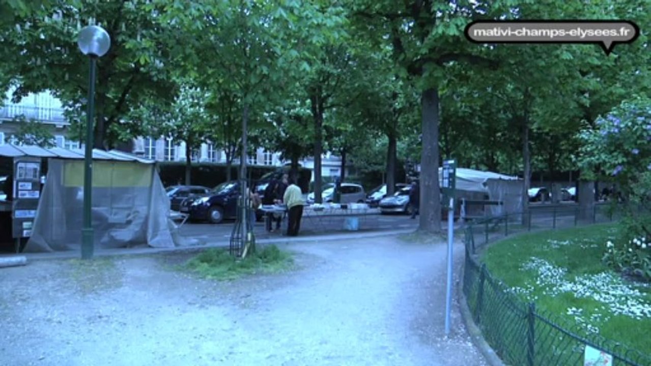 L'avenue Marigny et son Marché aux Timbres