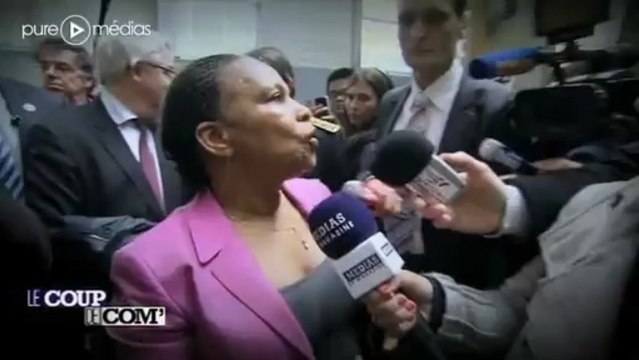Christiane Taubira agacée par une question hors sujet d'une journaliste