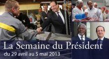 La semaine du président du 29 avril au 5 mai 2013