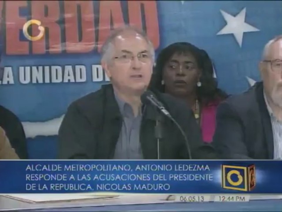 Ledezma: Traición a la patria es postrarse ante un gobierno extranjero