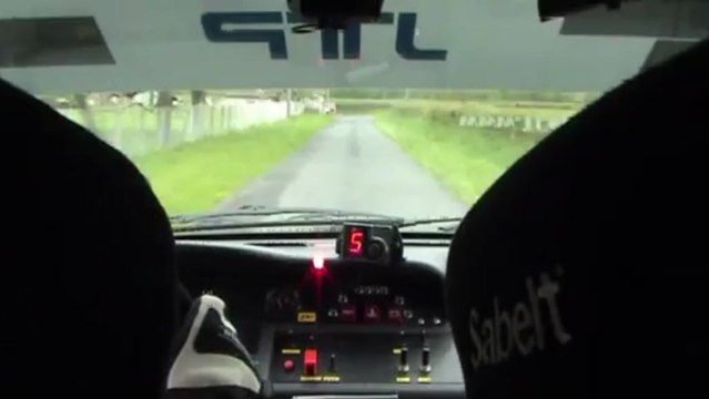 Thomas Chavot et Charline Letourneau rallye gueules noires 2013 ES5 1er scratch