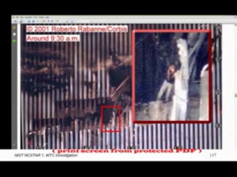 Fire Weakens Steel but not Woman Waving in WTC North Tower | 9/11