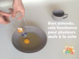 Separer le blanc du jaune d'un œuf - astuce cuisine