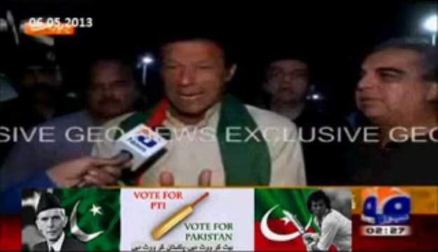 Imran Khan Reaches Karachi - Media Talk @ Karachi Airprt - 7th May 2013