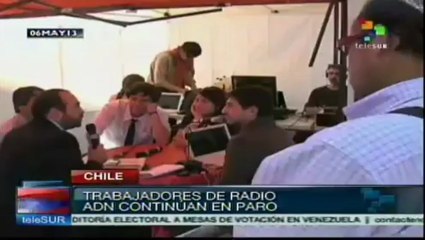 Continúa huelga de trabajadores de ADN en Chile