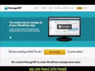 Download Video: manage multiple wordpress sites  | Manage All Your WP Blogs From Just One Dashboard!