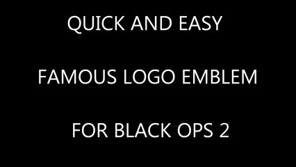 Famous emblem black ops 2