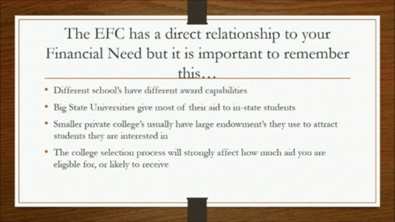 BREAKING DOWN THE EFC