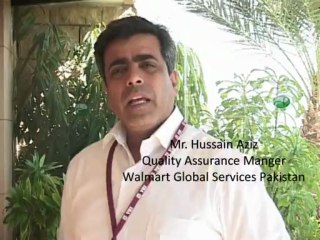 Testimonial - Mr. Hussain Aziz, Walmart Global Services (WMGS)