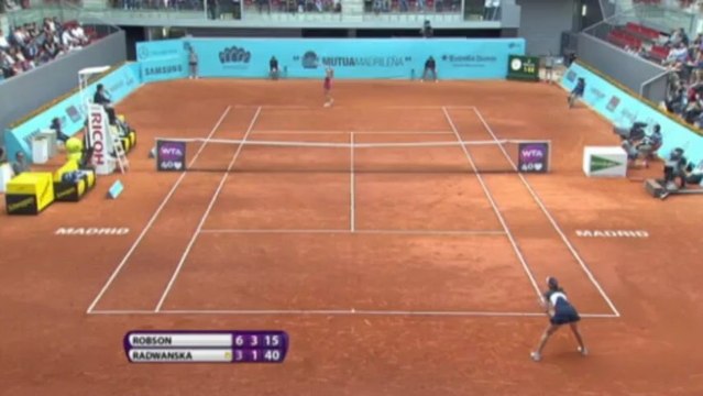 Radwańska nie dała rady Robson