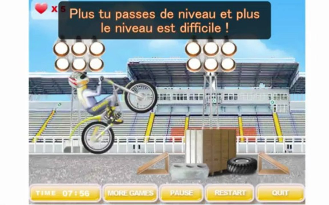 Motojump : jeu de moto trial