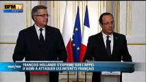 Hollande prend la menace d'Aqmi contre la France 